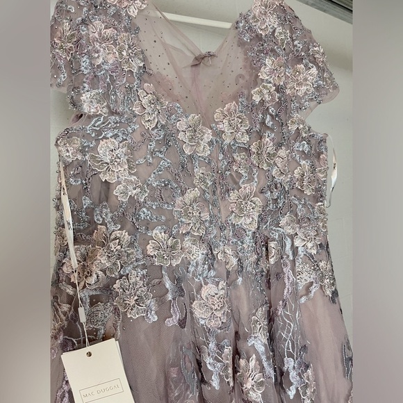 Mac Duggal 20315 Embroidered Cap Sleeve A Line - Picture 7 of 10